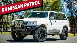 K9 NISSAN PATROL  FULLY MODIFIED NISSAN PATROL WHEELS TYRES amp 4X4 ACCESSORIES [upl. by Nogaem630]