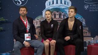 Christina CARREIRA  Anthony PONOMARENKO  SD  World Junior Championships 201718 [upl. by Lleynod]