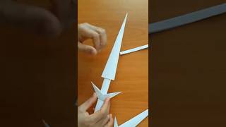 How to make paper Kunai papercraft ORiGAMi [upl. by Holcomb56]