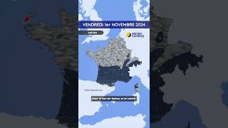 Météo du Vendredi 1er au Dimanche 3 Novembre 2024 [upl. by Spevek]