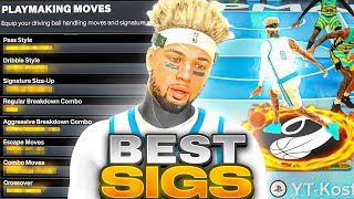 Best DRIBBLE MOVES FOR 6’56’8 BUILDS In NBA 2K24 FASTEST DRIBBLE MOVESSIGS [upl. by Taber741]