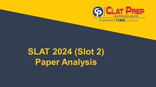 SLAT 2024 Test 2 Paper Analysis  SLAT Paper Analysis  SLAT Exam Analysis [upl. by Oicnanev]