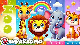 Animali dello Zoo  Impariamo gli Animali per Bambini 📚 Video Educativo e Divertente [upl. by Bannister367]