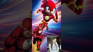 💥 Sonic but DC SuperHeroes ✅ shorts avengers marvel hankidcartoon [upl. by Vanhomrigh]