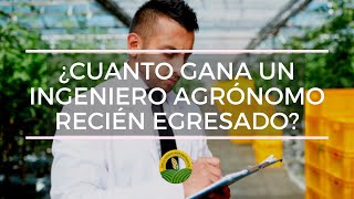 ¿ Cuanto gana un Ingeniero Agrónomo recién egresado [upl. by Nossila]