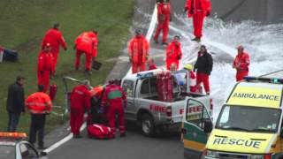 Brands Hatch Fire Appliance Crash [upl. by Alvin]