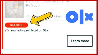 Olx ad Rejected Problem Fixed  OLX ad Rejected Problem Solve  OLX pe ad kyun reject hota hai [upl. by Lavine]