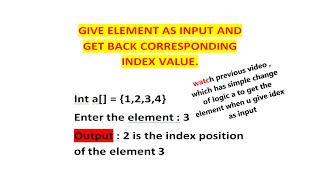 How To Find The Index Of An Integer Array In Java [upl. by Roane]