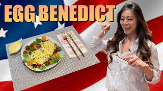 Egg Benedict  美式班尼迪克蛋  How to DIY Recipe 2021 [upl. by Hackney]