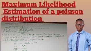 Maximum Likelihood Estimation of a poisson distribution [upl. by Mandell506]