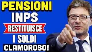 PENSIONI CLAMOROSO 👉 INPS RESTITUISCE I SOLDI STORICA SENTENZA ANNULLA TUTTO ECCO A CHI 💰 [upl. by Liebowitz]