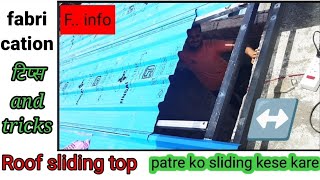 TERRACE PAR PATRA SLIDING KESE KARE  ROOFING WITH SLIDING [upl. by Neelahtak]