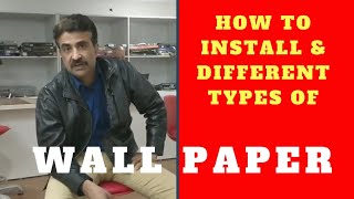 Wallpaper Installation  Different types of wallpapers  Wallcovering  How to install Wallpaper [upl. by Dnomra406]