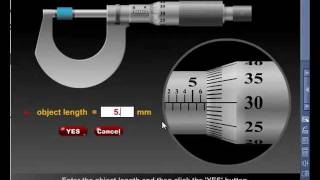 Micrometer Screw Gauge Simulation  AmazingEdu Software [upl. by Ysak32]