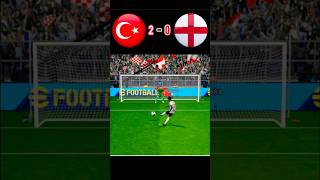 Türkiye vs England  Football match  penalty shoot  fifa world Cup 2026  realistic pes gaming👍 [upl. by Eceinhoj]