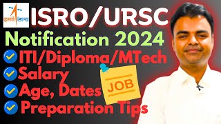 ISRO Recruitment 2024 ITIDiplomaBScMTech Eligible Latest Govt Jobs 2024 Govt Job Vacancy 2024 [upl. by Web]