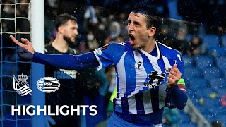 HIGHLIGHTS  Real Sociedad 3  0 PSV  Europa League [upl. by Polly]