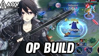 AOV  ALLAINKIRITO GAMEPLAY  OP BUILD  ARENA OF VALOR [upl. by Olim580]