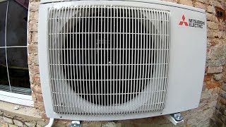 Mitsubishi MUZFH35VE  Heat pump defrost mode automatic defrosting I [upl. by Eissirk525]