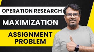 Assignment Problem  Hungarian Method  Maximization Assignment Problem [upl. by Gnud877]