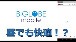 「BIGLOBEモバイル（au回線）」の通信速度はどう？昼でも快適？｜格安SIMの通信速度 [upl. by Suoirred]