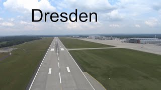 Dresden EDDC tiefer Überflug und Landung in Kamenz [upl. by Okkin]