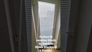 Perfect fit venetian blinds on an inward opening patio door [upl. by Katheryn]