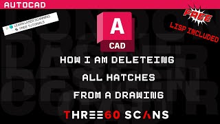 How to DELETE all HATCHES from an AUTOCAD drawing [upl. by Bugbee874]