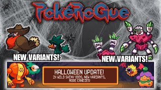 NEW VARIANTS Halloween Update for PokeRogue [upl. by Acirfa]