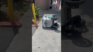 DELIVERY ROBOT LOOTED Austin Got Robbed ai deliveryrobot fooddelivery robotics [upl. by Sadoff]