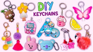 12 DIY KEYCHAIN IDEA  How To Make Super Cute Keychains [upl. by Krishnah]