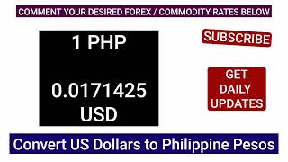 US DOLLAR TO PHILIPPINE PESO MONEY EXCHANGE RATES TODAY 30 OCTOBER 2024 [upl. by Attenol]