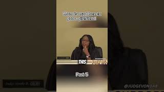 judge VONDA B is confused court childsupport baby viral [upl. by Seuqramed]