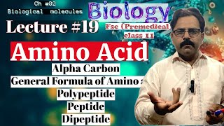 Amino acid General Formula of amino acid Peptide Bond Biomolecules Lec 19biology class 1st year [upl. by Yevrah]