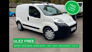 2018 CITROEN NEMO 13 HDI WHITE MANUAL DIESEL VAN  ONLY 27K MILES  NEW MOT [upl. by Edrea]