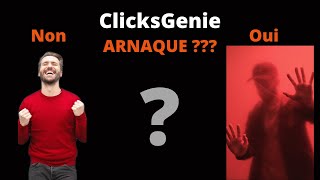 Clicksgenie estil une Arnaque [upl. by Mayrim569]