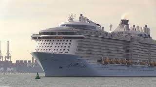 ANOTHER FIVE CRUISE SHIPS DEPARTING SOUTHAMPTON ON 030923 [upl. by Felicdad]