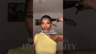 The SECRET To Easy Beautiful Low Porosity Hair💦💇🏽‍♀️ shorts [upl. by Cliffes]