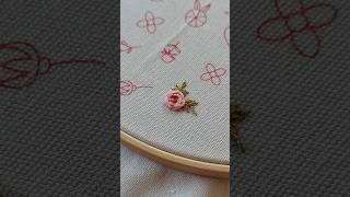 Easy hand embroidered flower 🪡 [upl. by Radnaxela]