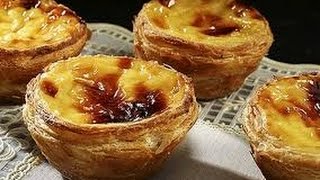 RECEITA Pastel de Nata ou Pastel de Belém Português [upl. by Yehudi]