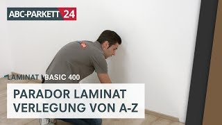 PARADOR Laminat Basic 400 richtig verlegen [upl. by Alithea]