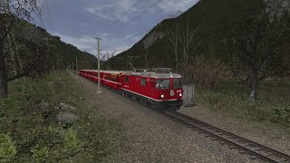 TS2022 Surselva Line DisentisMustér to ReichenauTamins Timelapse [upl. by Mahala]