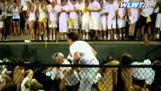 Raw video Several injured when railing collapses at high school football game [upl. by Anih]