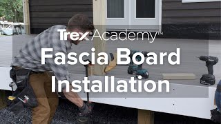 How to Install Fascia Boards for a Deck  Trex Academy [upl. by Leiria]