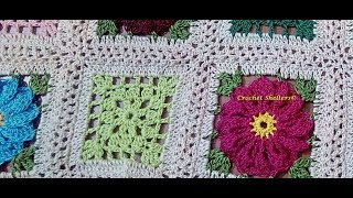 How to join granny squares easily Lacy Join Method [upl. by Natanhoj]