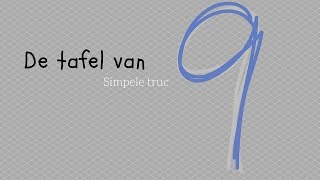 HOW TO de tafel van 9 TRUC [upl. by Nekial]