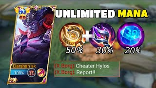 UNLIMITED MANA HACK HYLOS JUNGLE IS BACK TOP GLOBAL BUILD  2024  Hylos Mlbb [upl. by Eillat188]