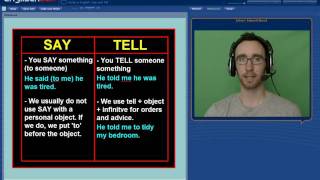 Verbs in English  The Difference between Say and Tell [upl. by Ivy]