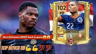 Denzel Dumfries fc mobile review 🤯🤯 better than all RB best RB in fc mobile💯💯 gameplay fc25 fifa [upl. by Kerwinn871]