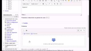 Aula Virtual Moodle 26 Como subir un cartafol [upl. by Naillimxam]